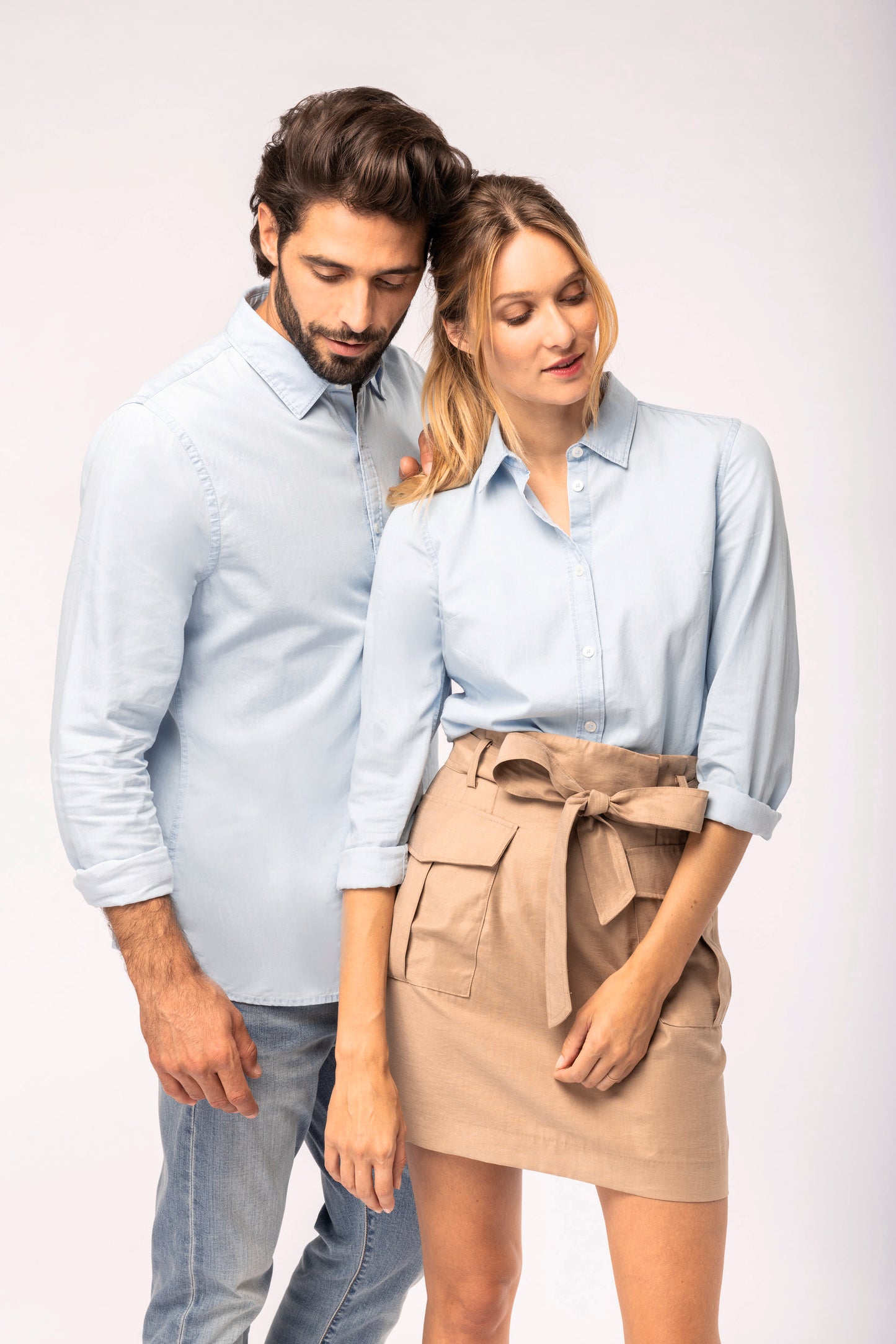 Afgewassen Twill damesblouse