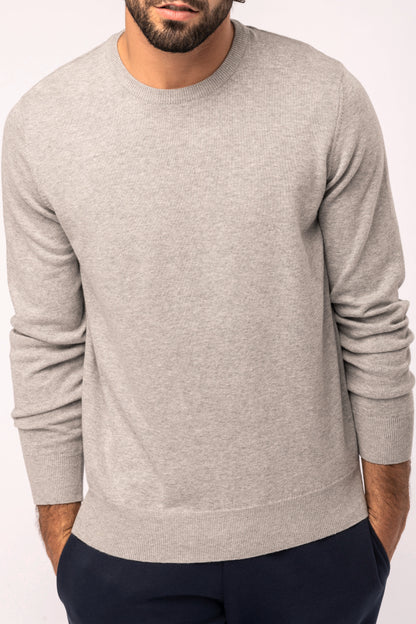 Heren pullover met ronde hals