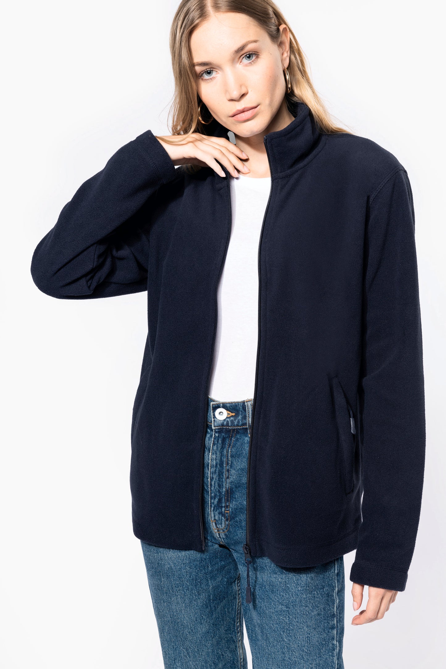 Microfleece met rits