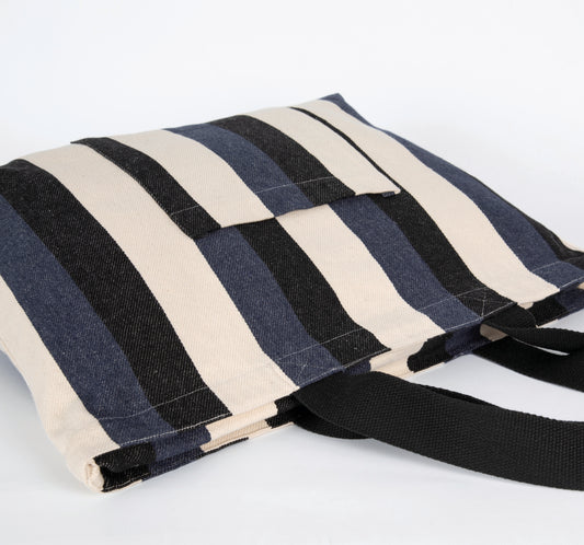 Gerecyclede shopper - Gestreept