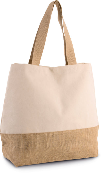 Shopper van jute- & katoencanvas