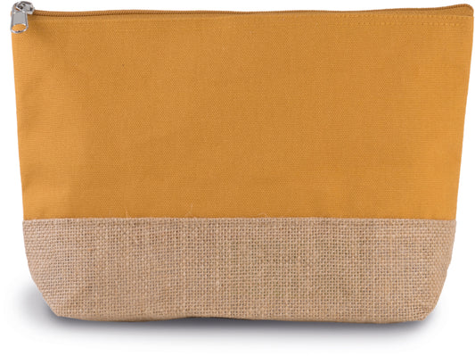 Zakje van katoencanvas en jute