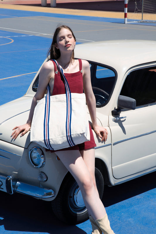 Trendy shopper van biologisch katoen