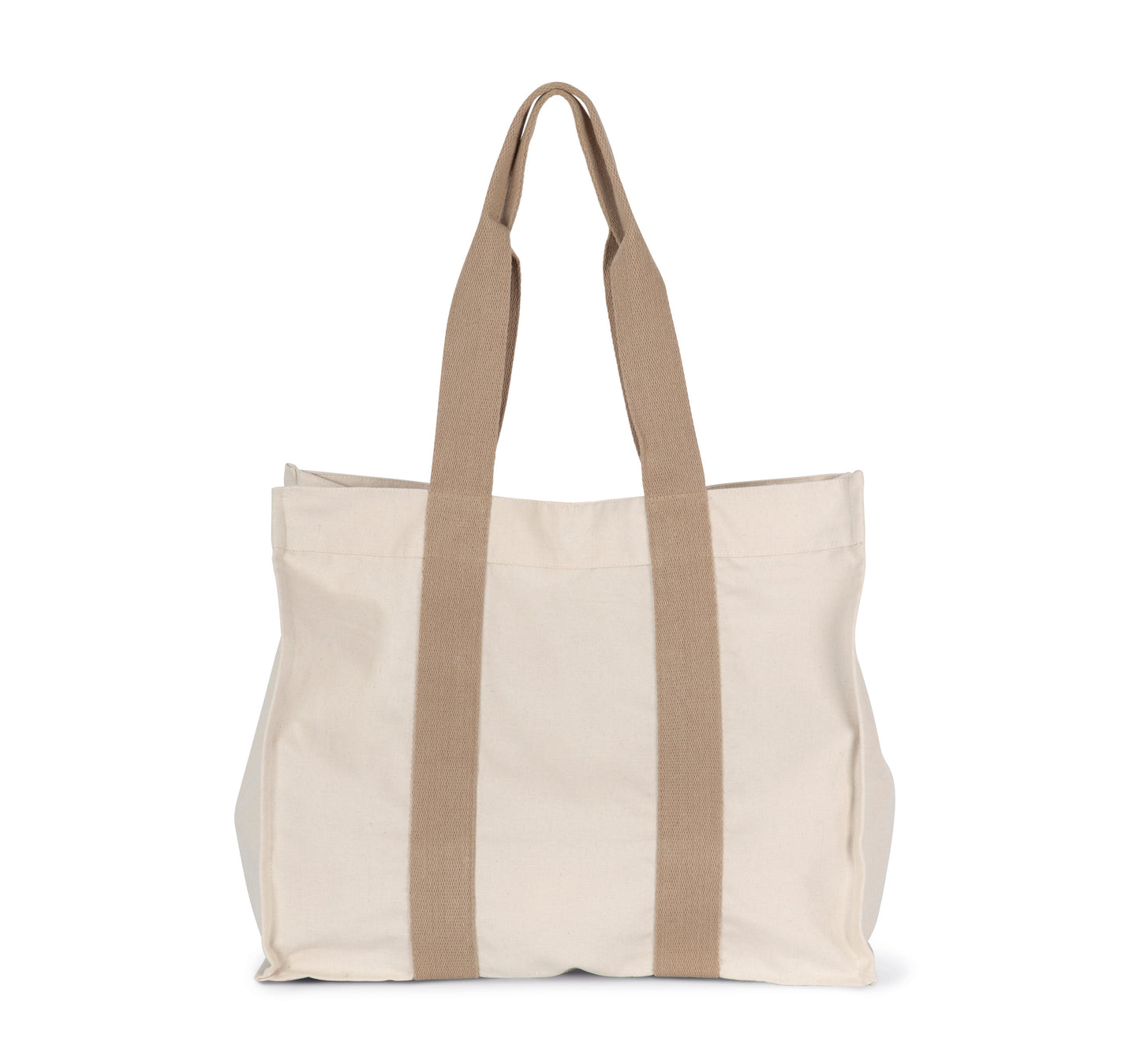 Grote, gerecyclede shopper met plooi
