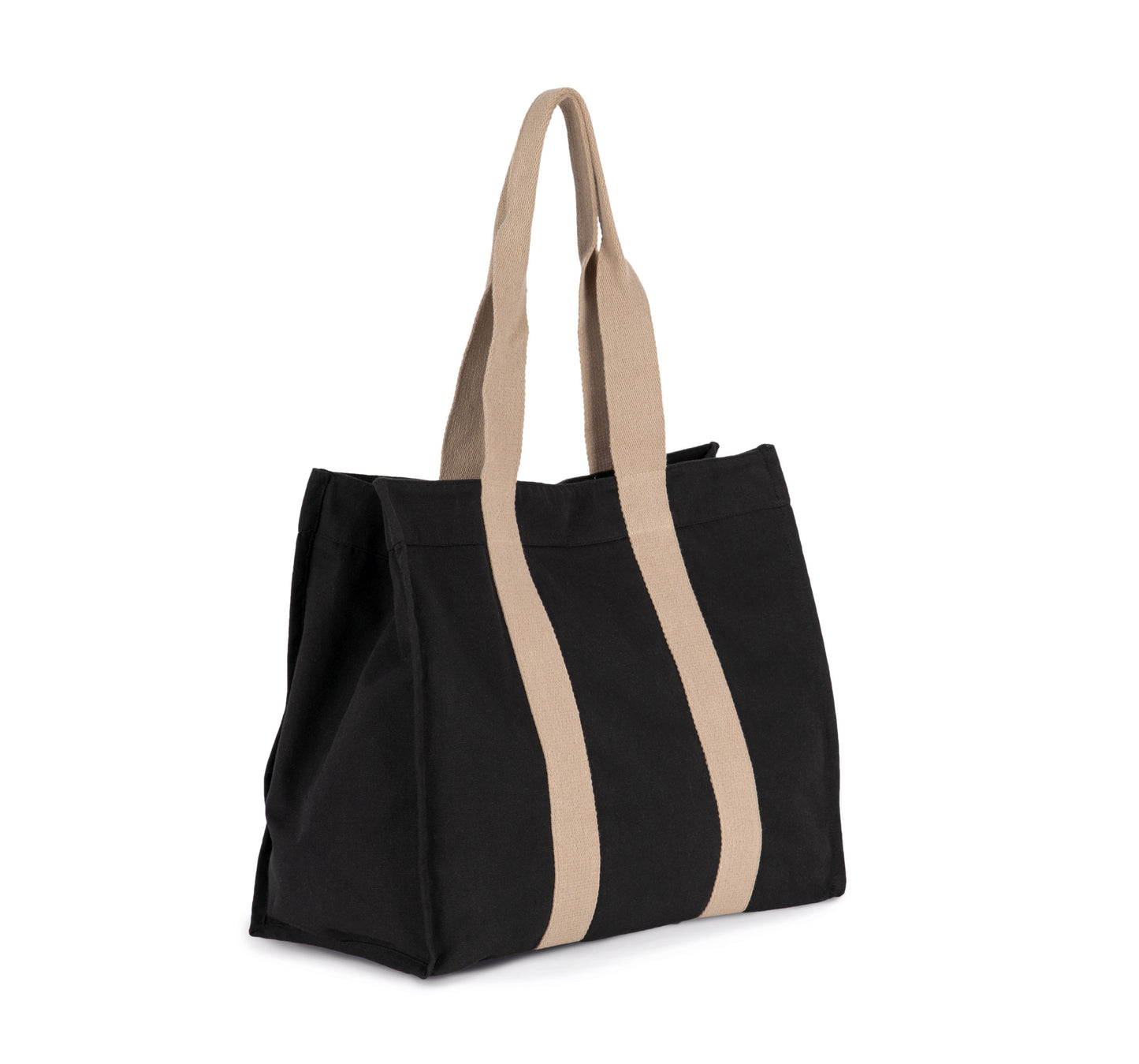 Grote, gerecyclede shopper met plooi