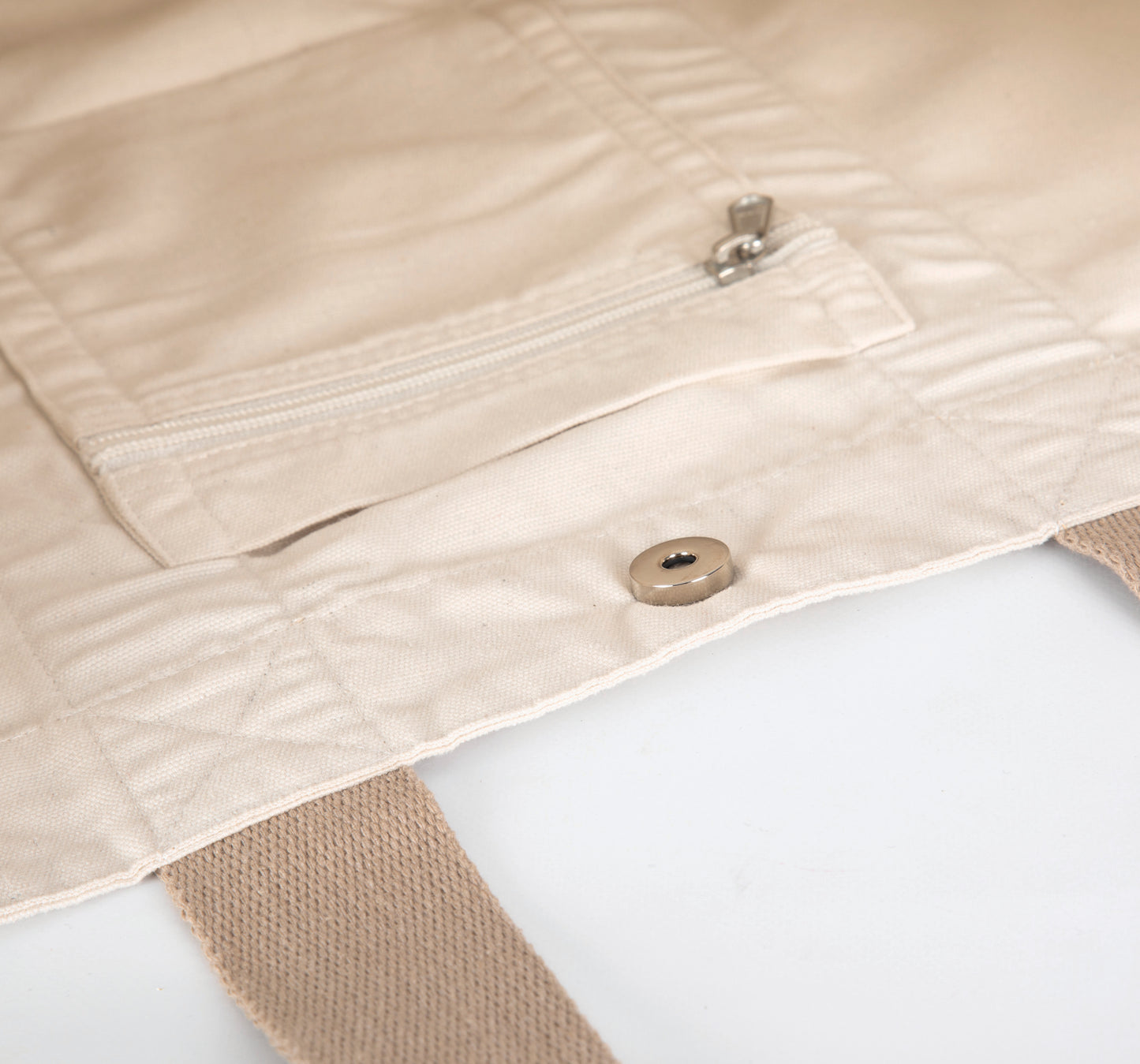 Grote, gerecyclede shopper met plooi