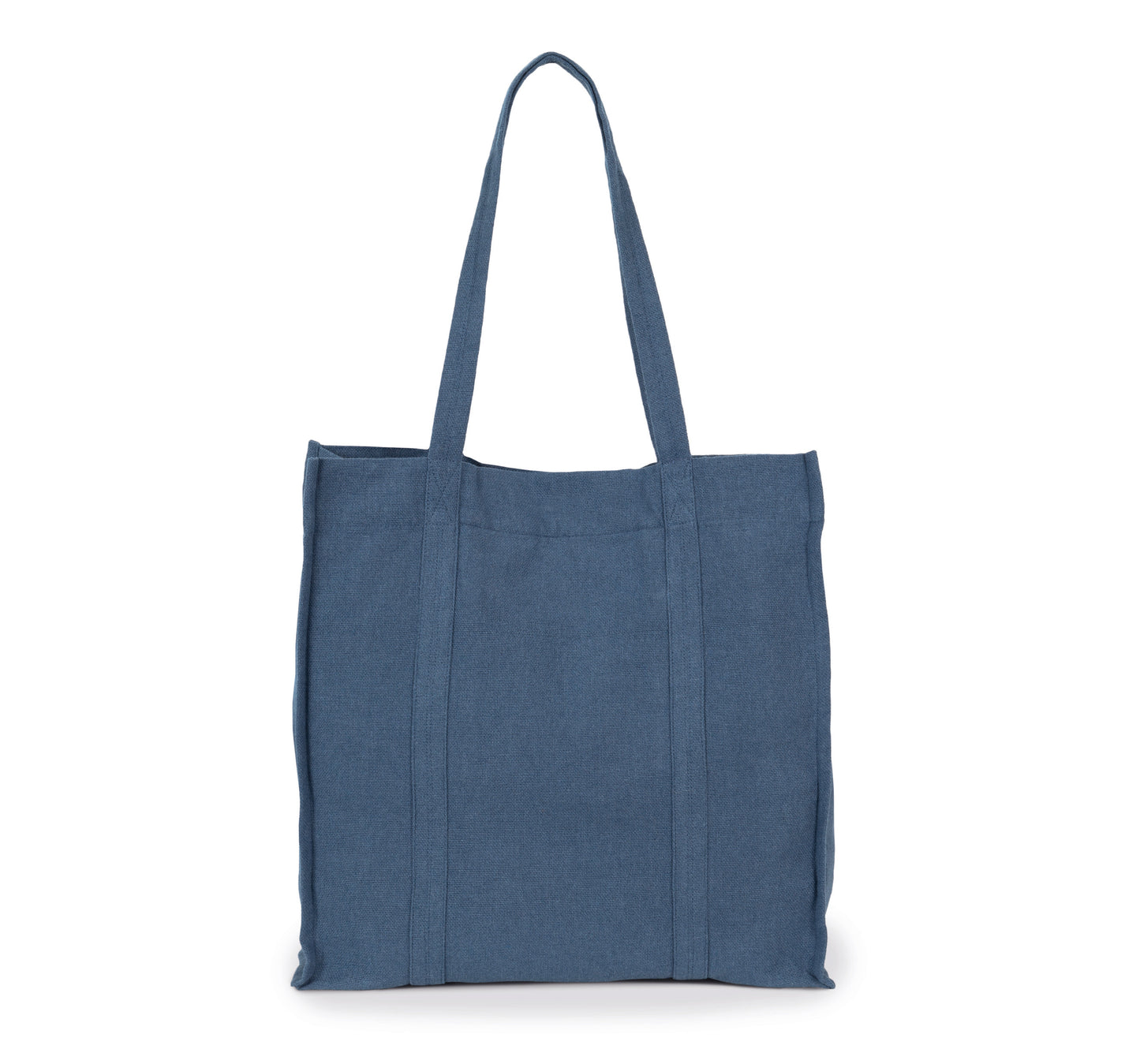 Met de hand geweven shopper van canvas