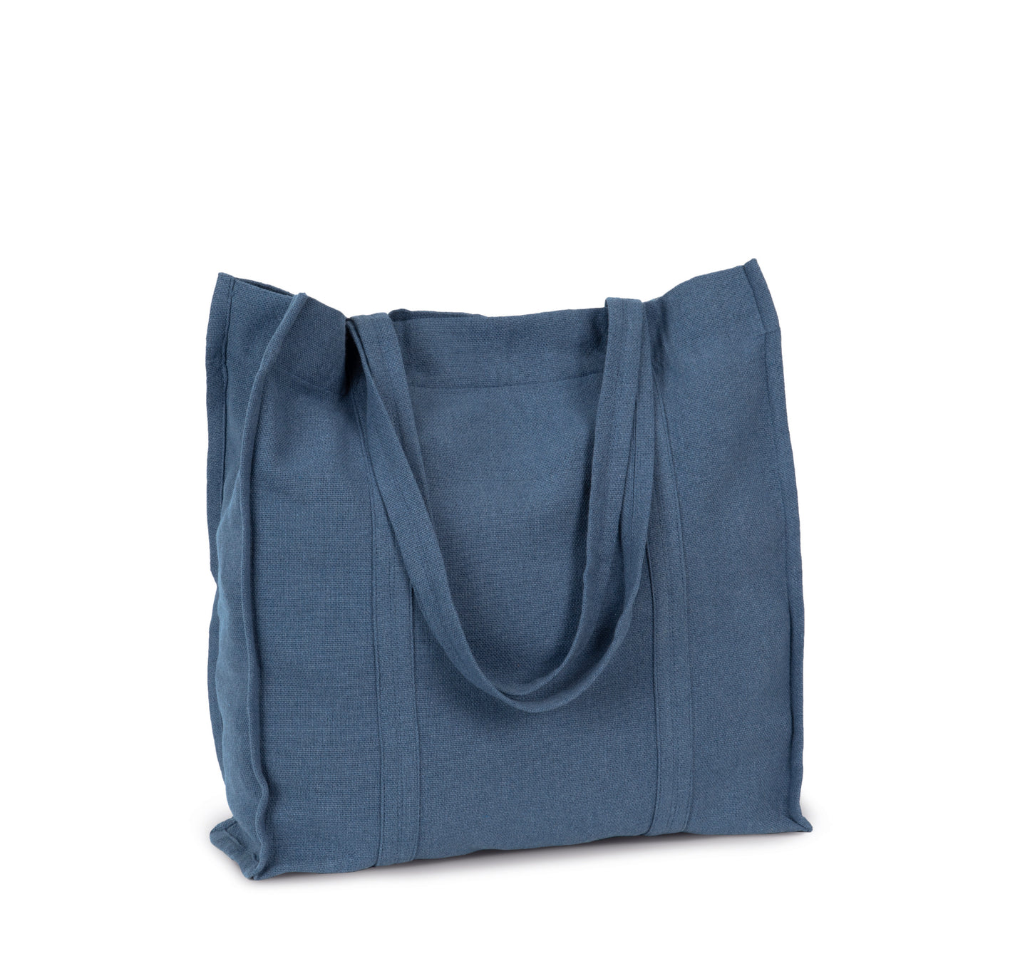 Met de hand geweven shopper van canvas