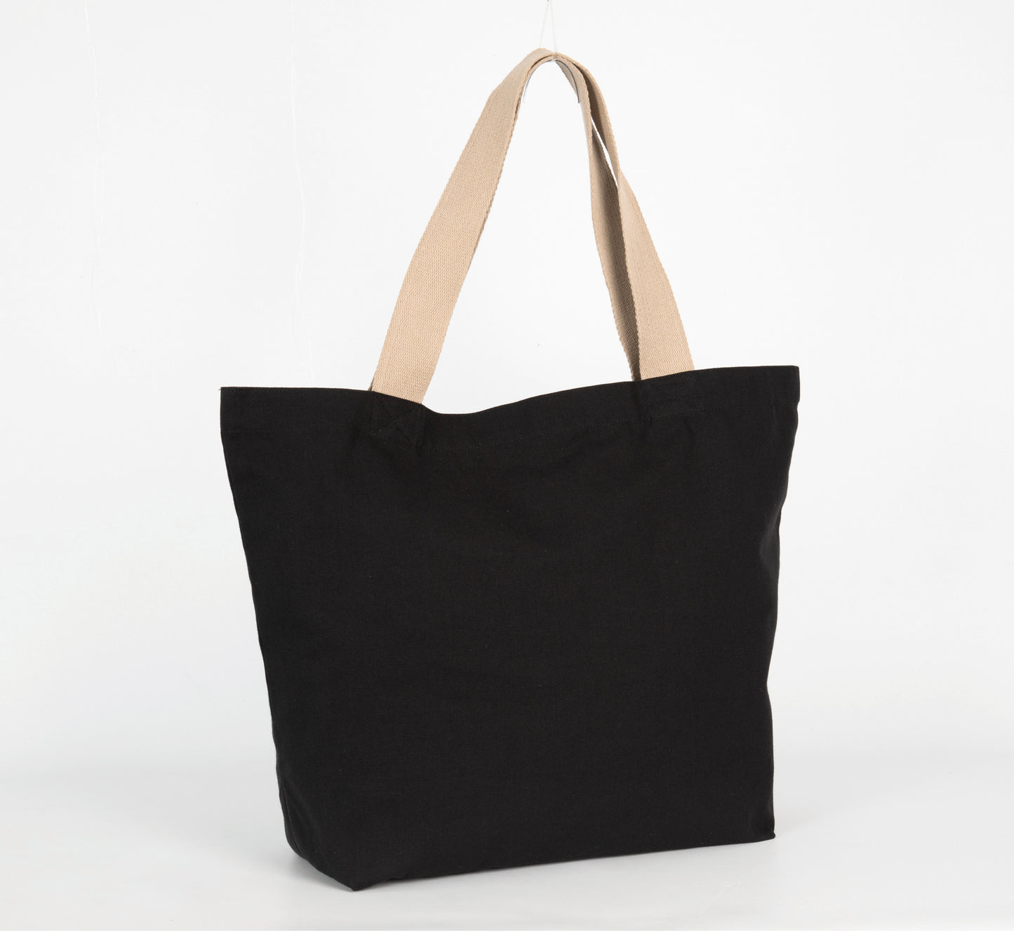 Grote, gerecyclede shopper met platte bodem
