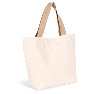 Grote, gerecyclede shopper met platte bodem