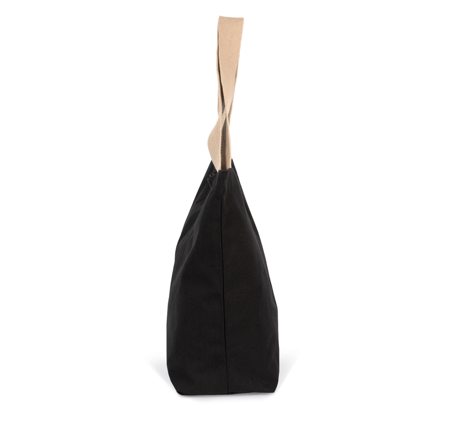 Grote, gerecyclede shopper met platte bodem