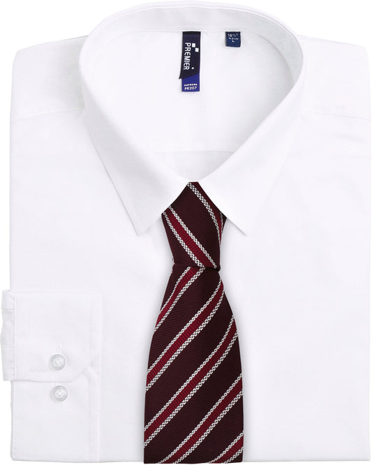WAFFLE STRIPE TIE