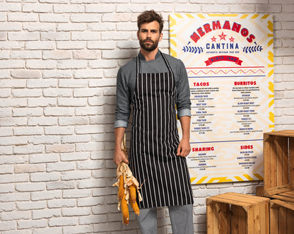 Classic Stripe Bib Apron