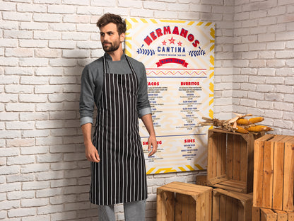 Classic Stripe Bib Apron