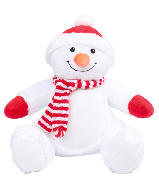 Knuffel met rits sneeuwman