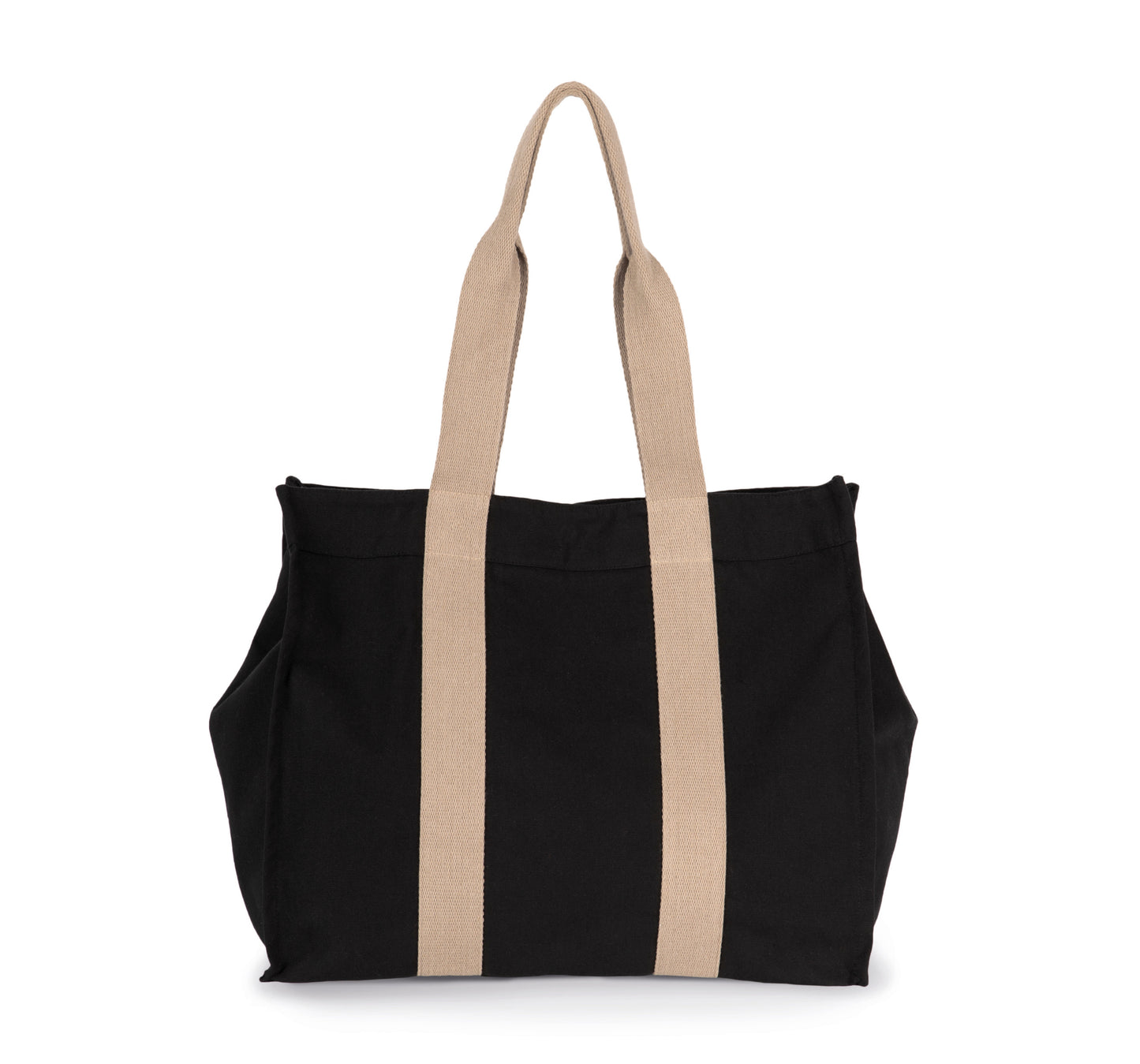 Grote, gerecyclede shopper met plooi