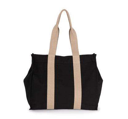 Grote, gerecyclede shopper met plooi