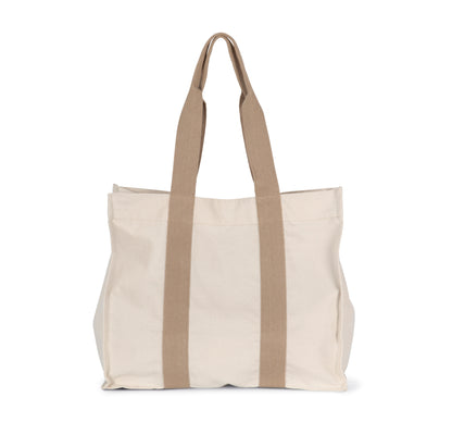 Grote, gerecyclede shopper met plooi