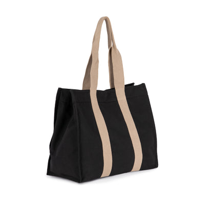 Grote, gerecyclede shopper met plooi