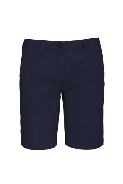 Damesbermuda met verwassen look