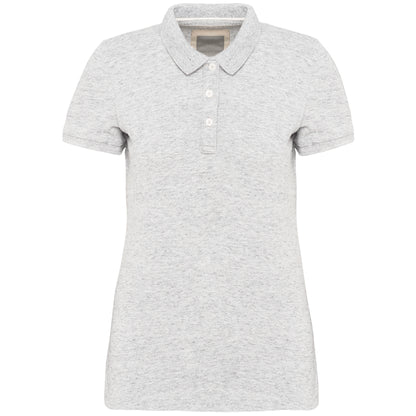 Vintage damespolo met korte mouwen