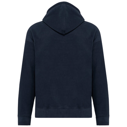 Oversized uniseks sweater met capuchon in gerecycleerd fleece