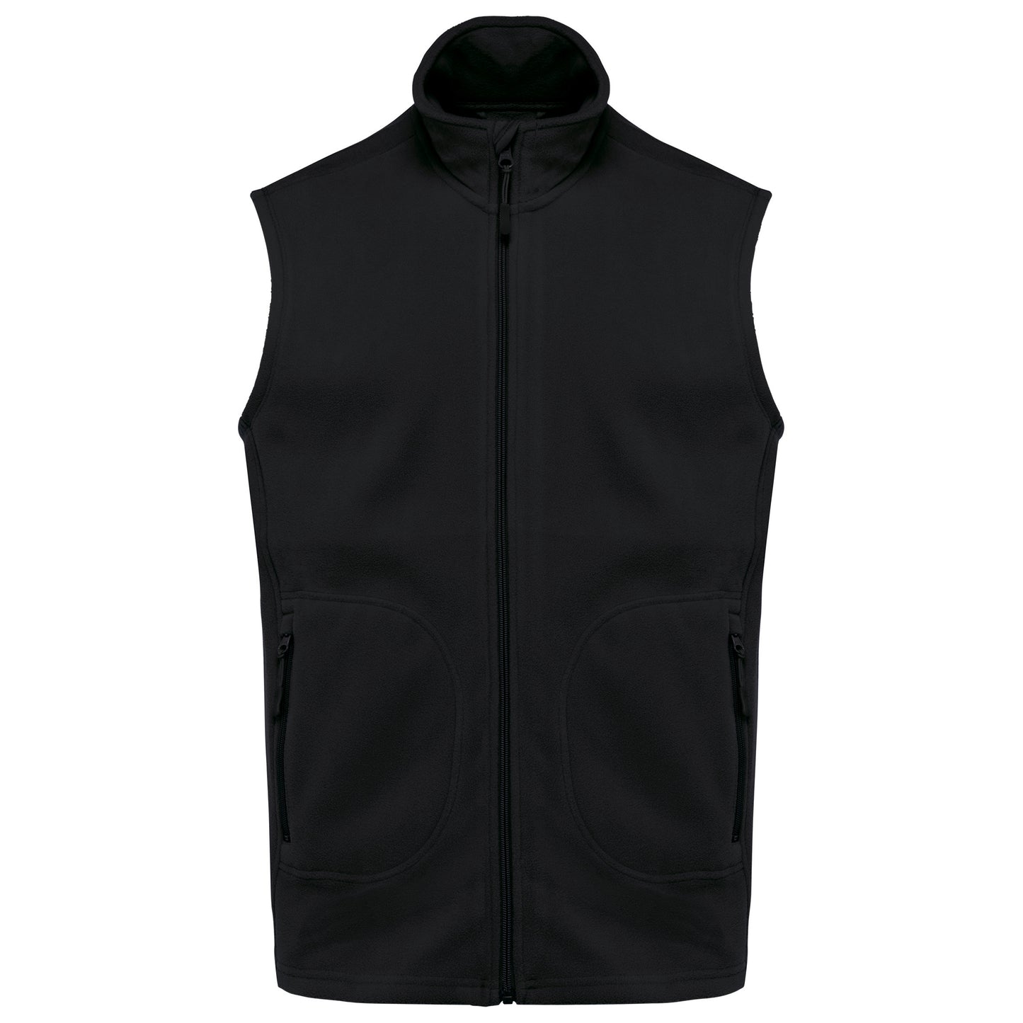 Ecologische uniseks bodywarmer van microfleece