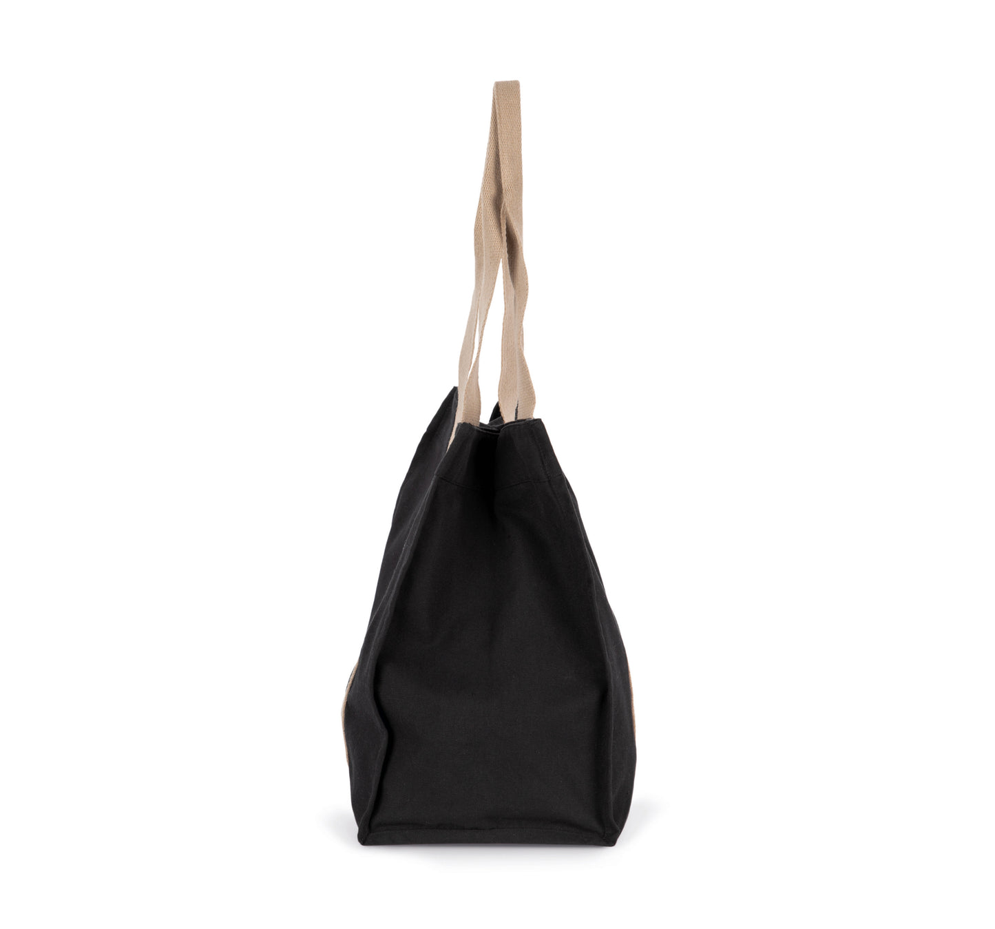 Grote, gerecyclede shopper met plooi