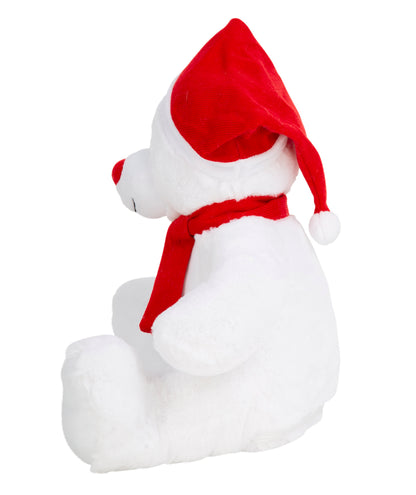 Knuffel met rits kerstbeer