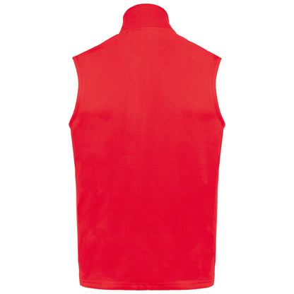 Ecologische uniseks bodywarmer van microfleece