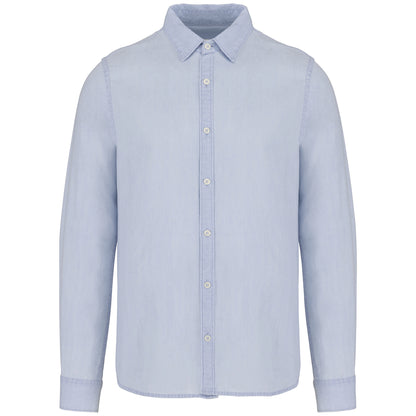 Afgewassen Twill  herenoverhemd