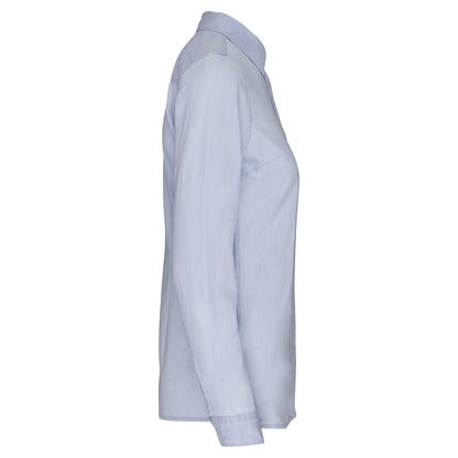 Afgewassen Twill damesblouse