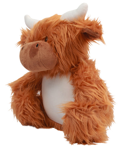 Knuffel met rits koe