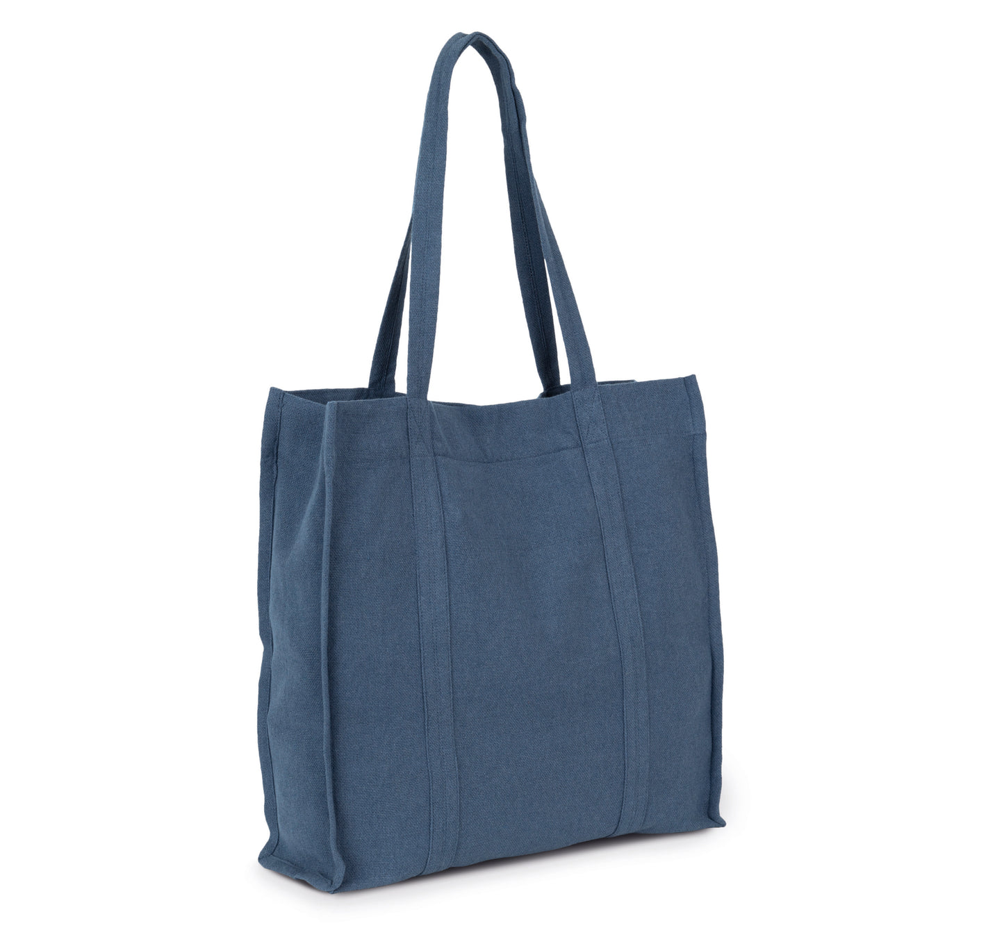 Met de hand geweven shopper van canvas
