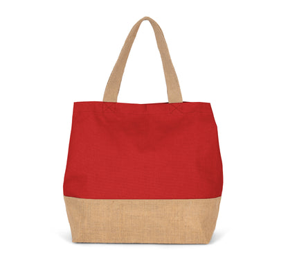 Shopper van jute- & katoencanvas
