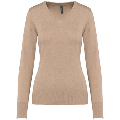 Dames pullover met v-hals