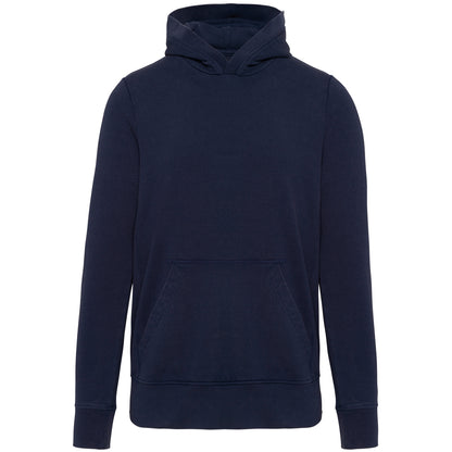 Sweater met capuchon van french terry