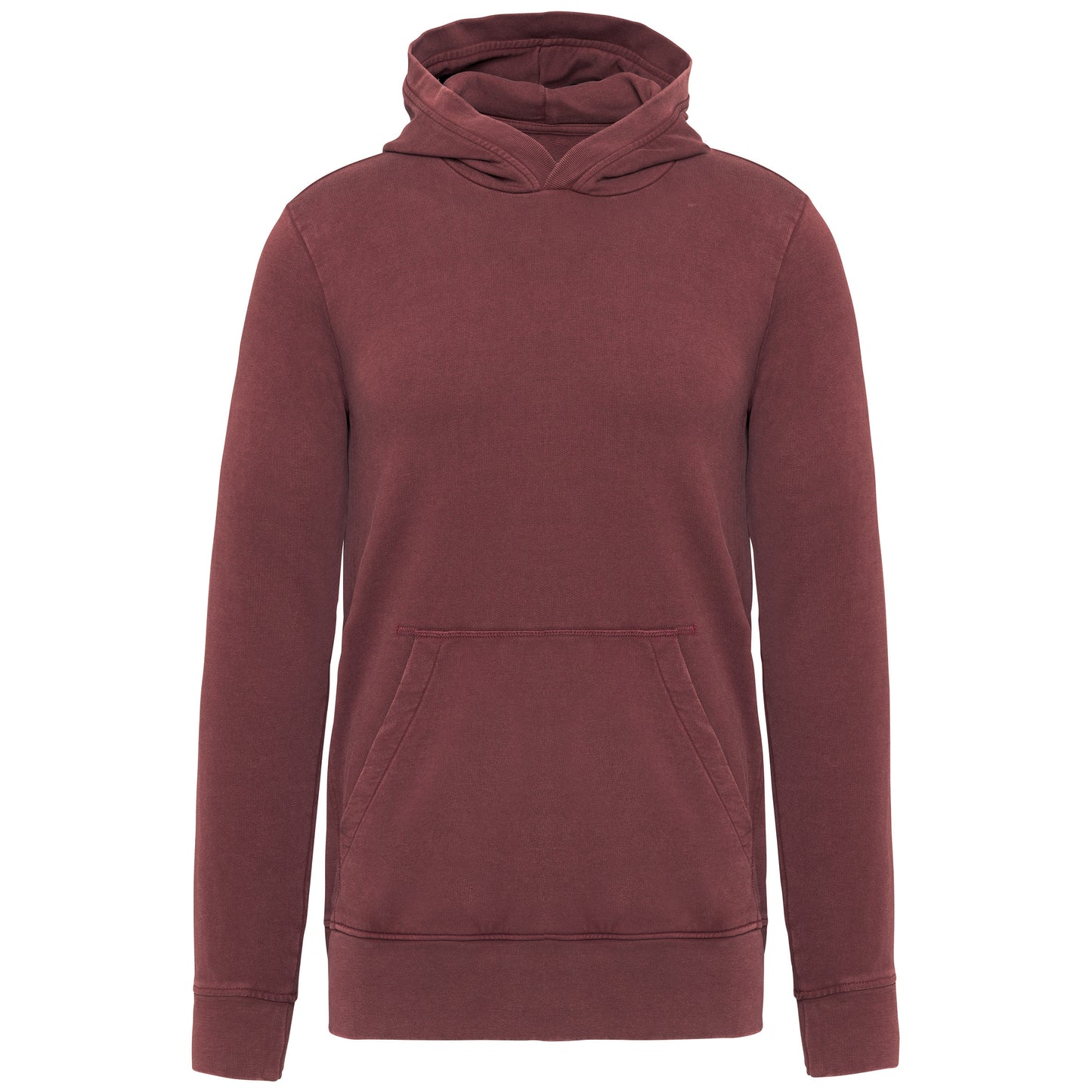 Sweater met capuchon van french terry