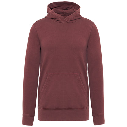 Sweater met capuchon van french terry