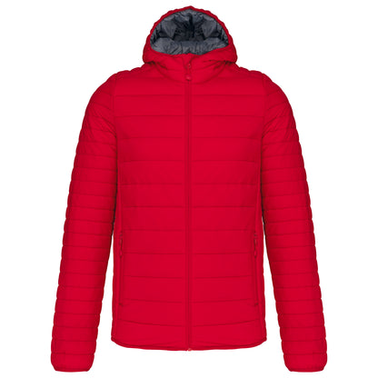 Men's lightweight hooded padded jacket