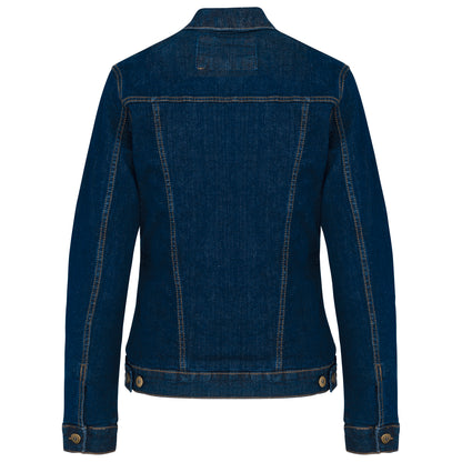 Ongevoerde damesjas van denim
