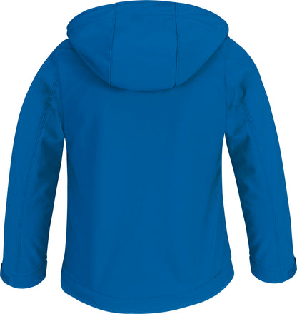 Kids' hooded softshell jacket