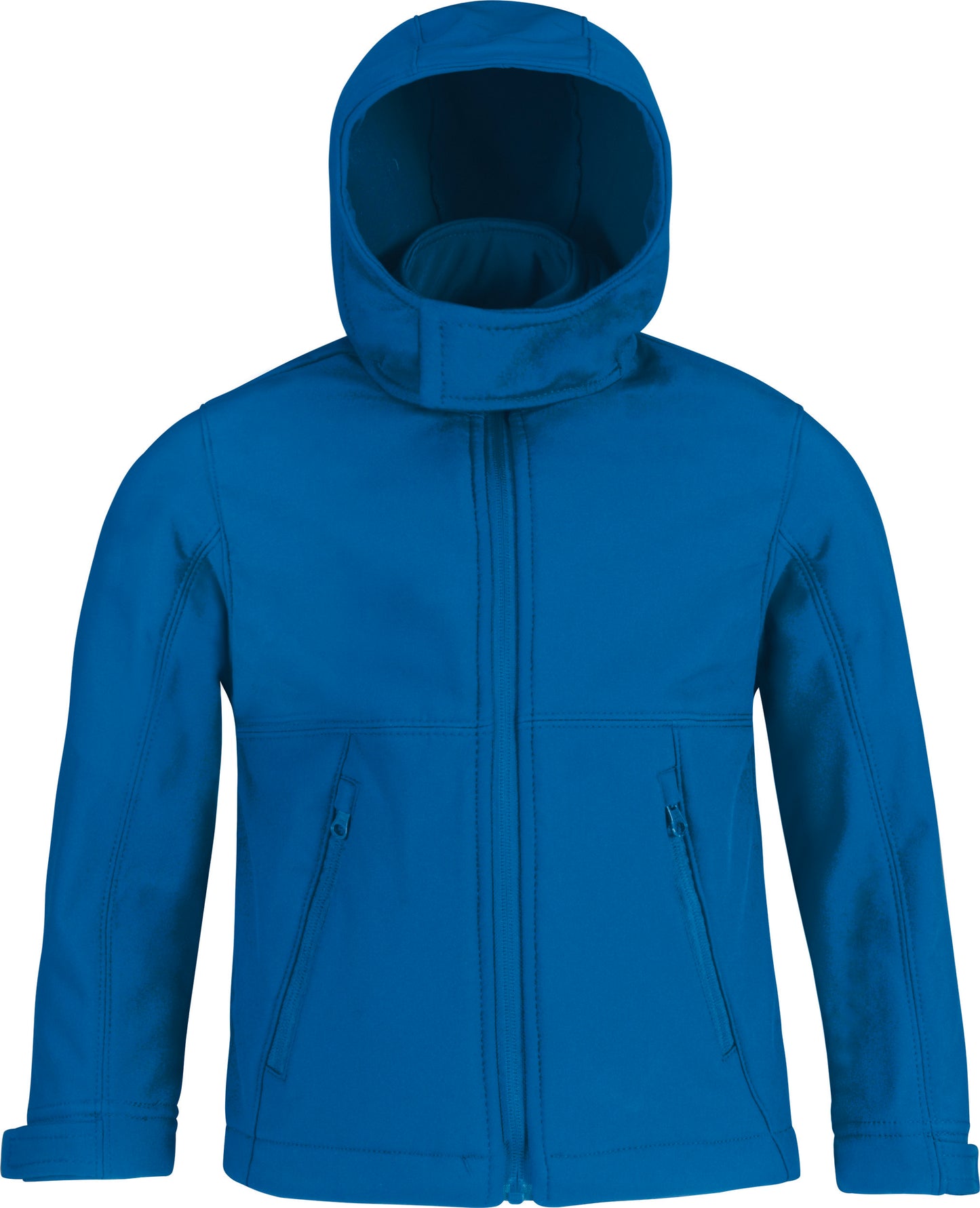 Kids' hooded softshell jacket