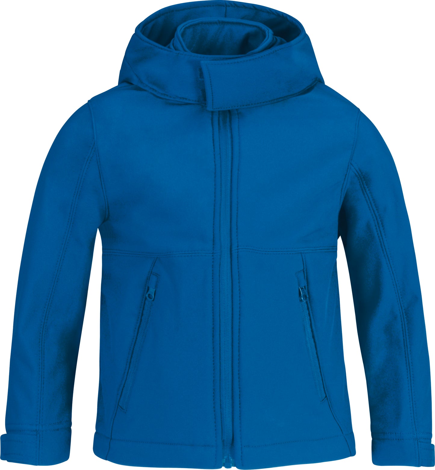 Kids' hooded softshell jacket