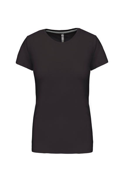 Dames t-shirt ronde hals korte mouwen