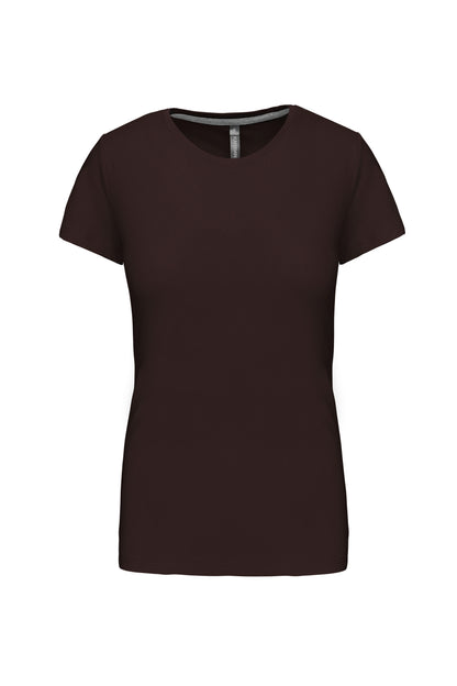 Dames t-shirt ronde hals korte mouwen