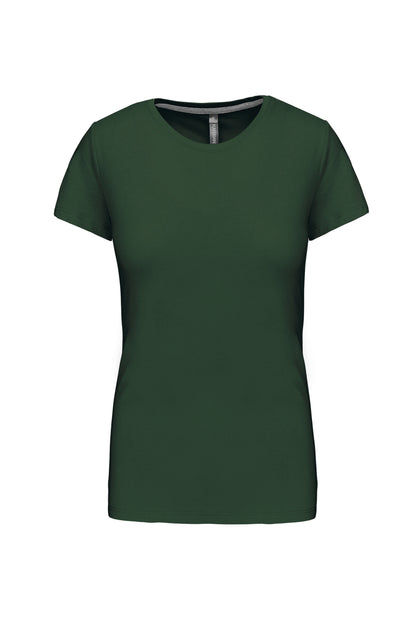 Dames t-shirt ronde hals korte mouwen