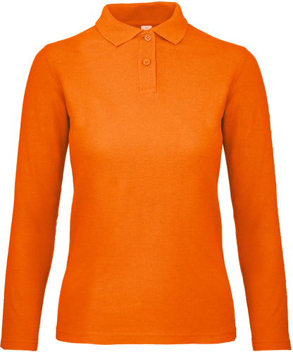 ID.001 Ladies' long-sleeve polo shirt