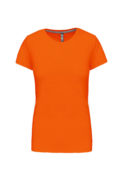 Dames t-shirt ronde hals korte mouwen