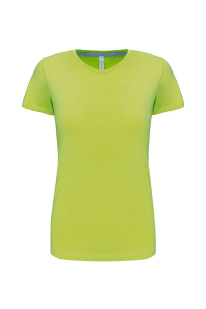 Dames t-shirt ronde hals korte mouwen